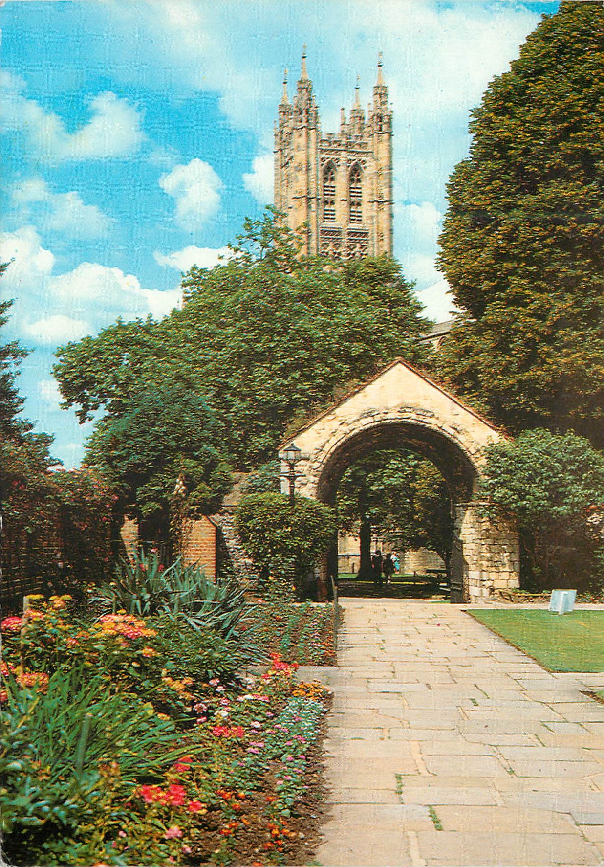 CPM Bell Harry Tower From War Memorial Garden Canterbury