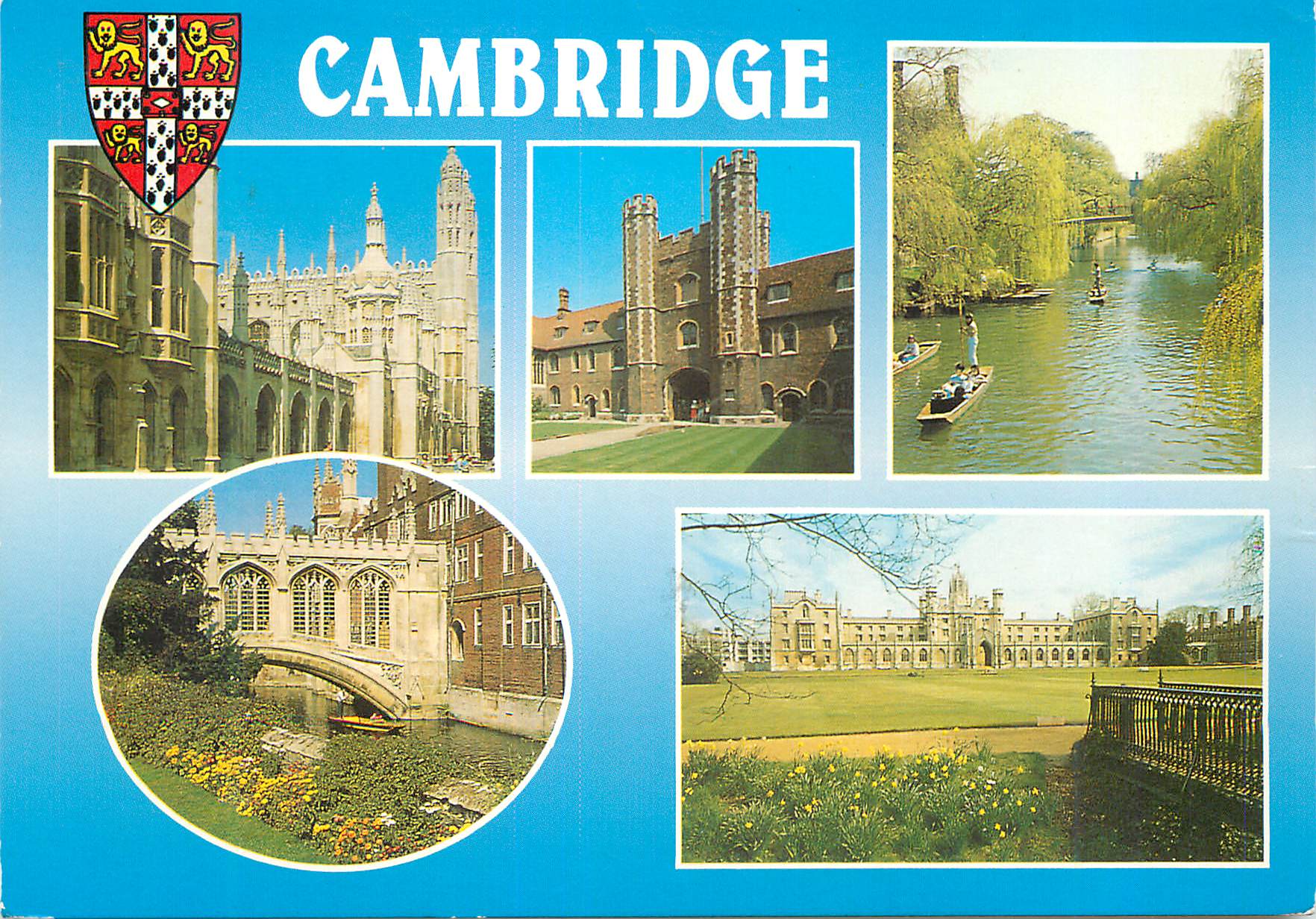 CPM Cambridge King's Parade The Bridge of Sighs Queen's College Gate