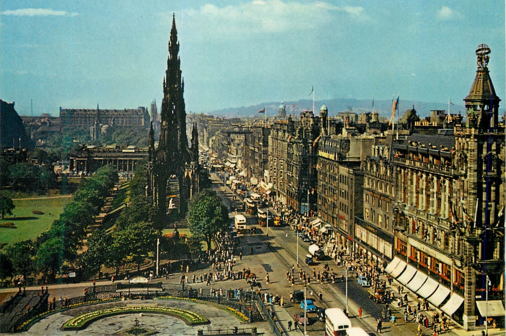 CPM A Pipe Band in Princes Street Edinburgh