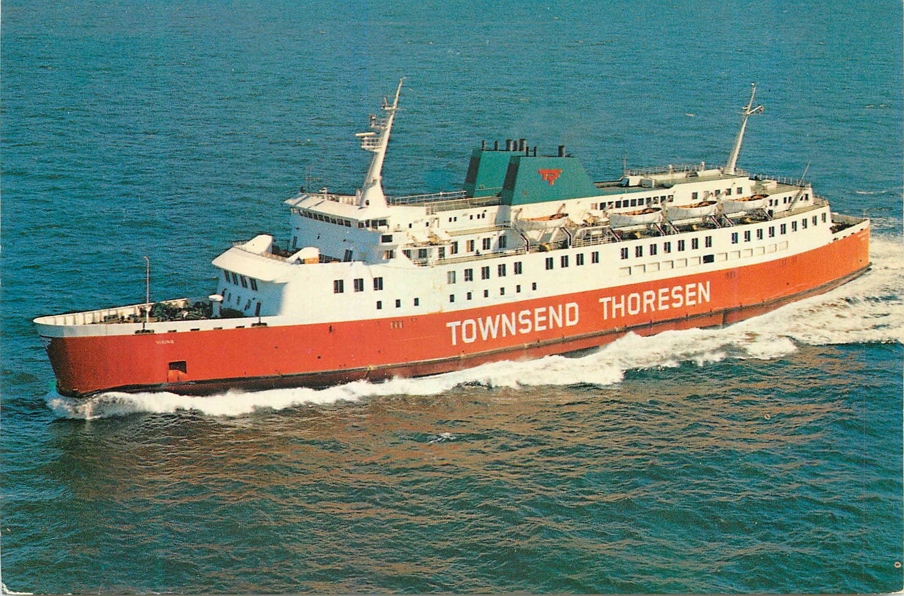 CPM A Super Class Viking Car Ferry of the Townsend Thoresen Fleet Felixstowe Zeebrugge Bateau