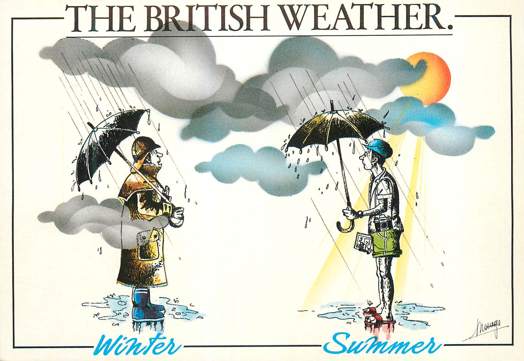 CPM The British Weather Winter Summer London