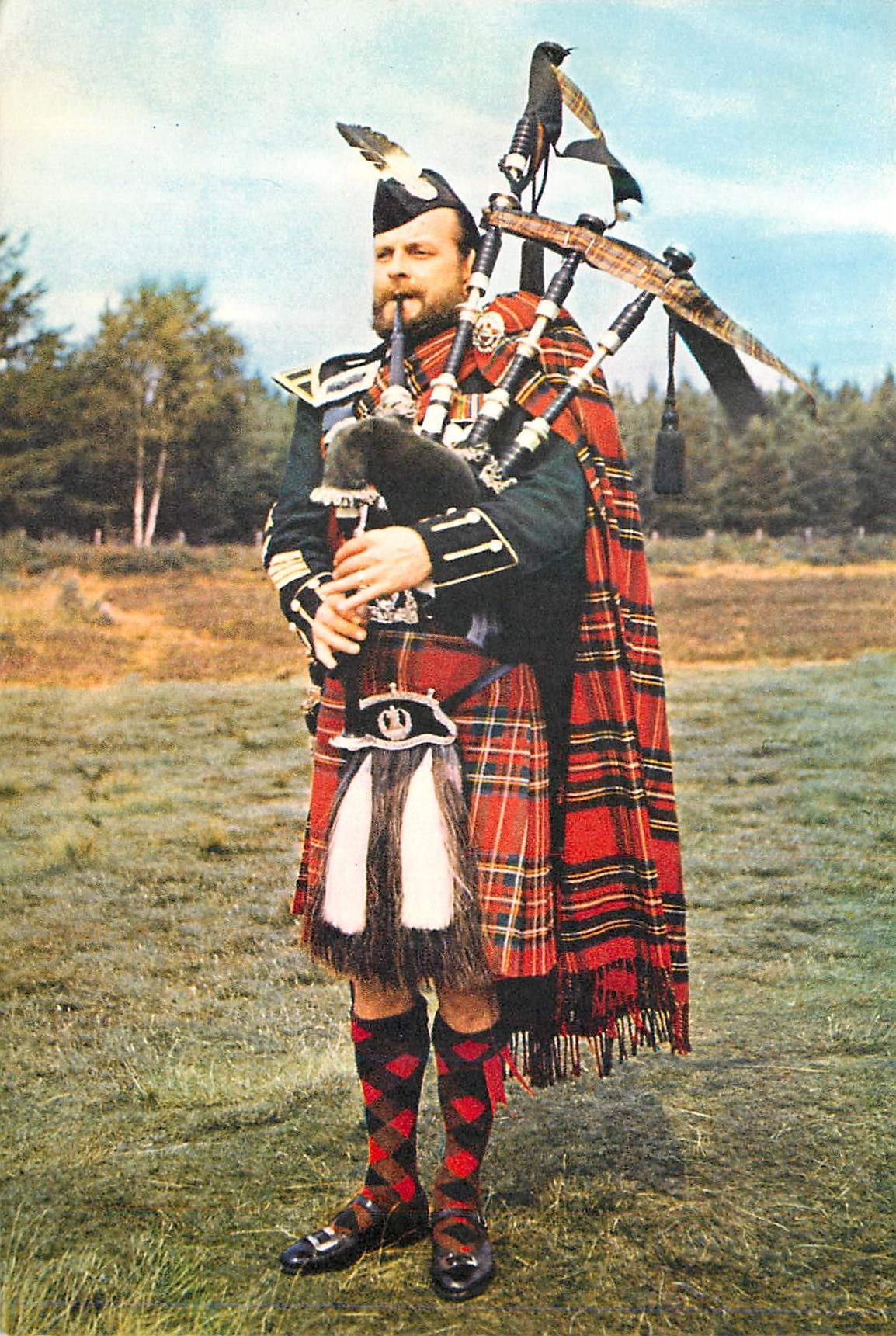 CPM From Ancient Origins the Bagpipes and the Picturesque Pipers have come to play a Great Part in Scottish Tradition Fo