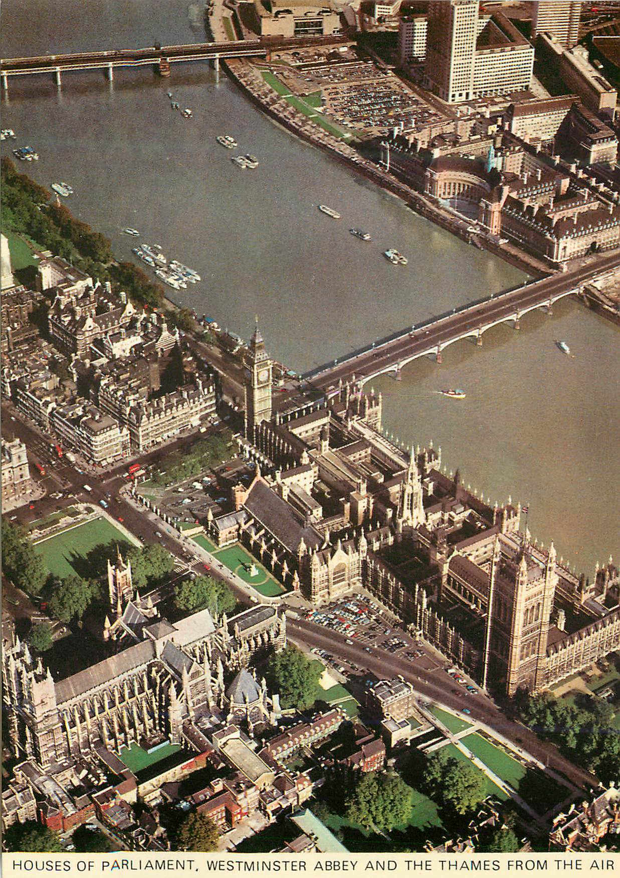 Houses of Parliament, Westminster Abbey and the Thames from the Air — Colourmaster International, PT9941