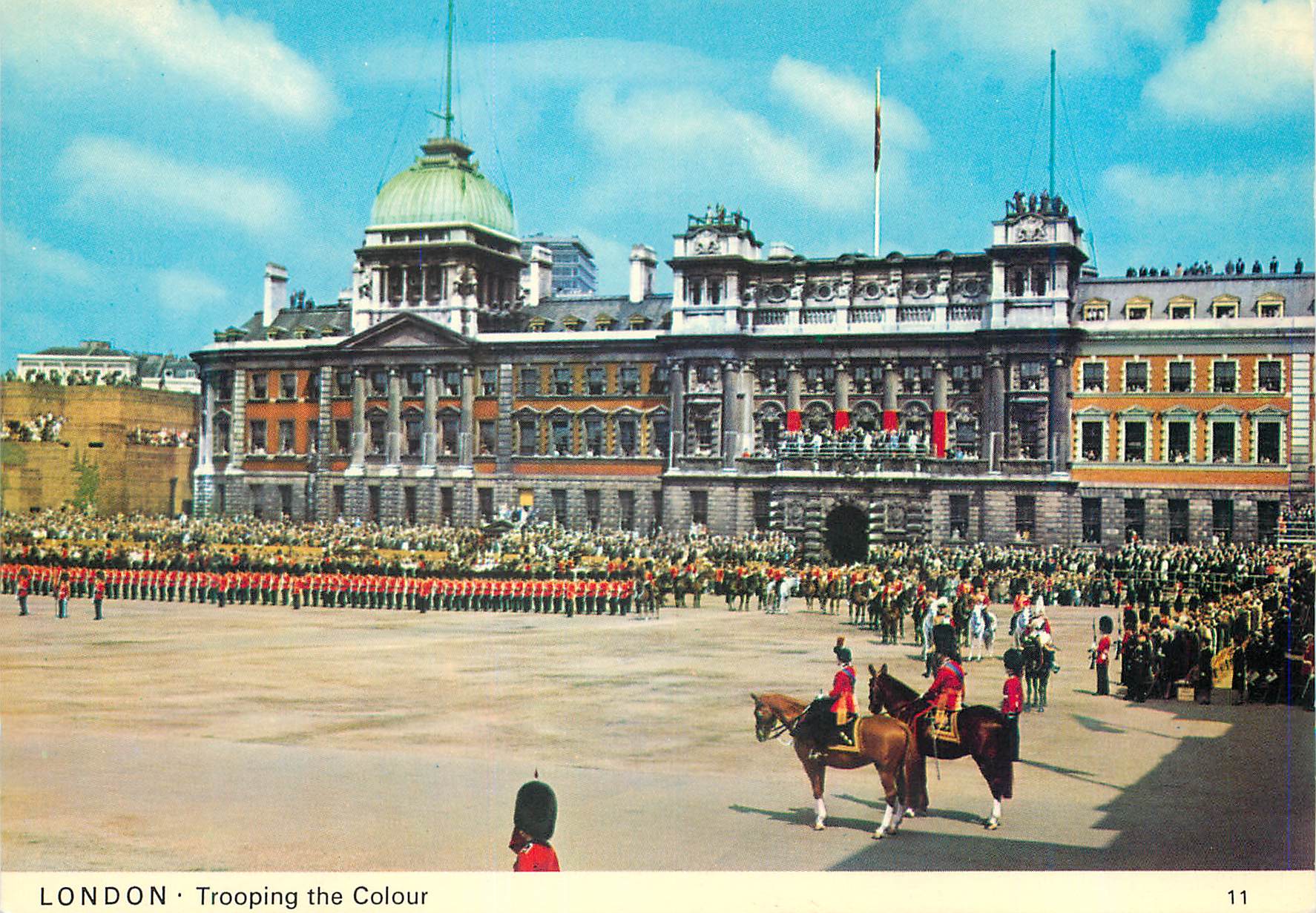 CPM The Trooping of the Colour London Militaria