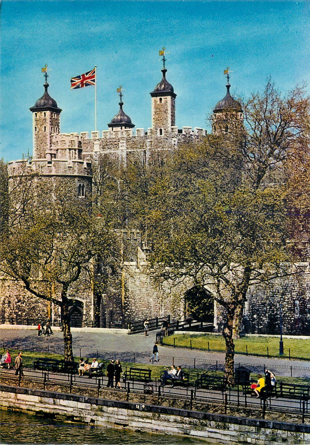 CPM The Tower of London From the River Thames