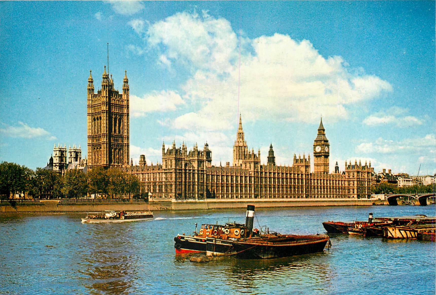 Les Chambres du Parlement à Westminster — Londres — J. Arthur Dixon, n° 657