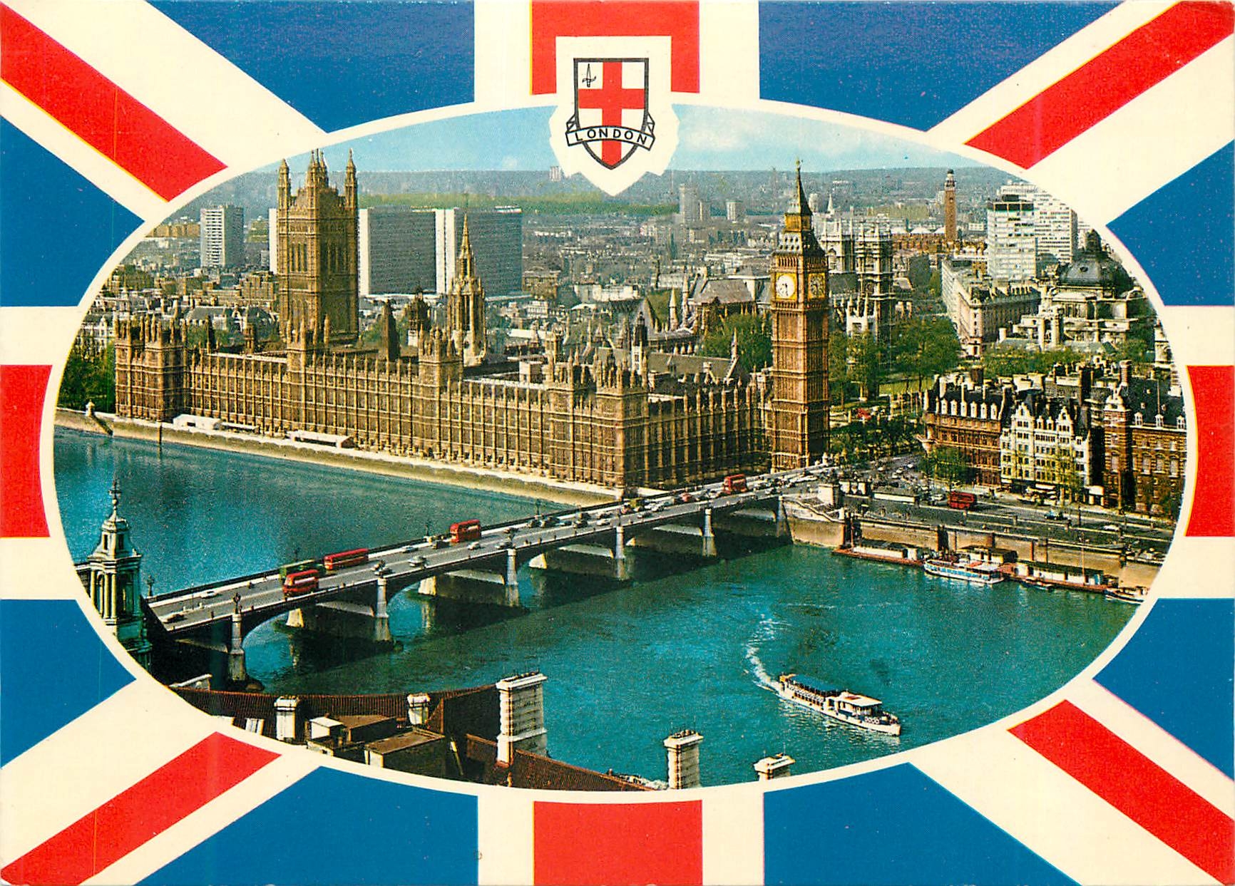 Les Houses of Parliament et Westminster Bridge à Londres — Capital Souvenirs (Londres) n° 187-C