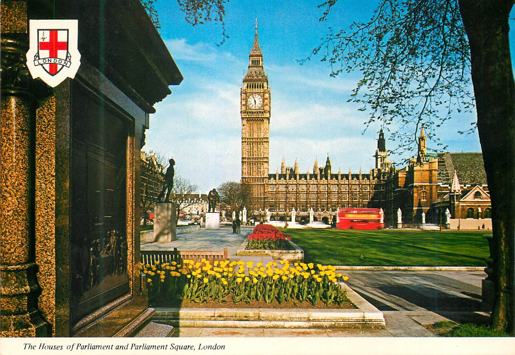 Les Maisons du Parlement et Square du Parlement, Londres — Capital Souvenirs (Londres) n°272C