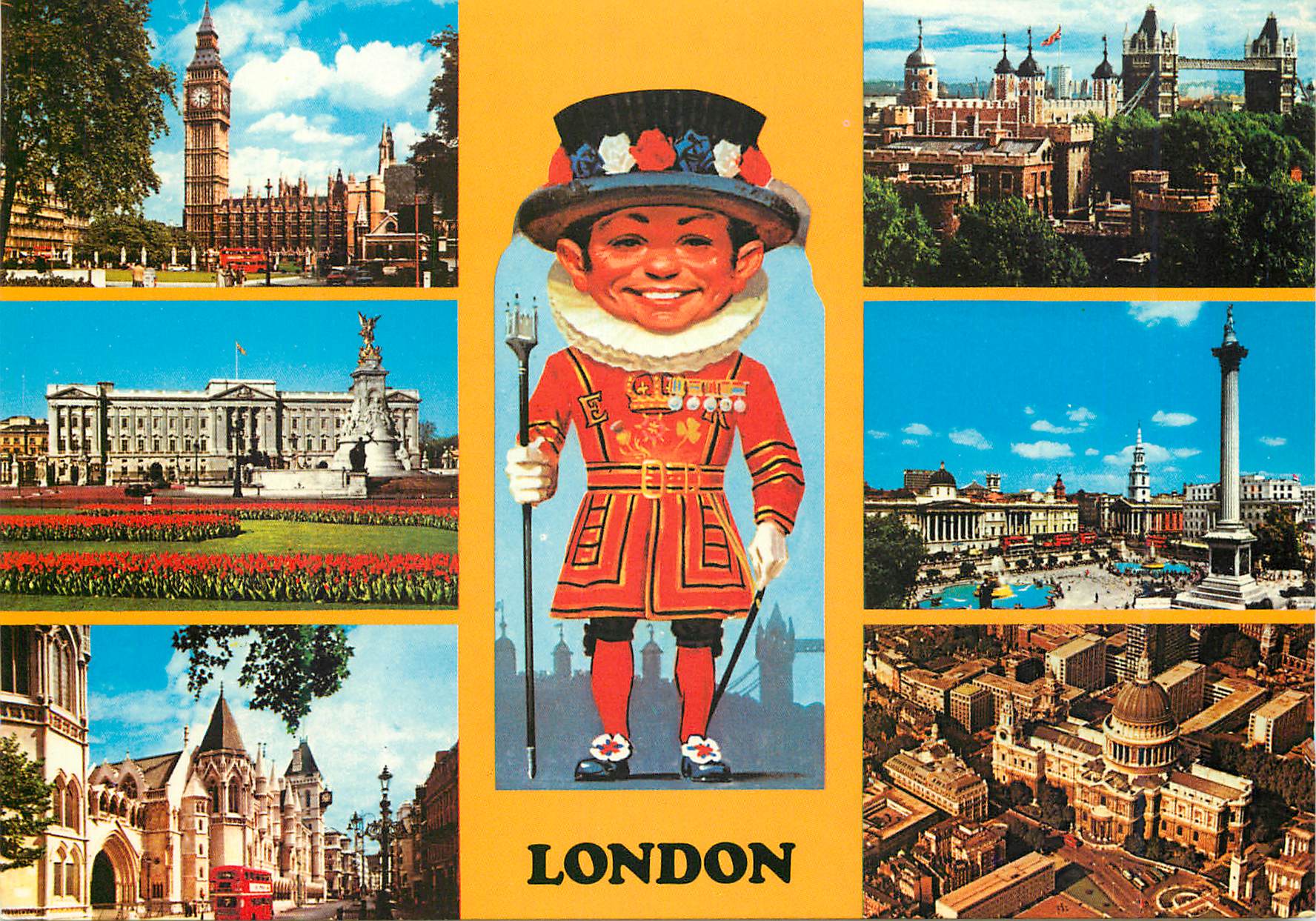 London — Panoramablick mit kostümiertem Figuren — Photo Precision Limited, Serie LO 2016