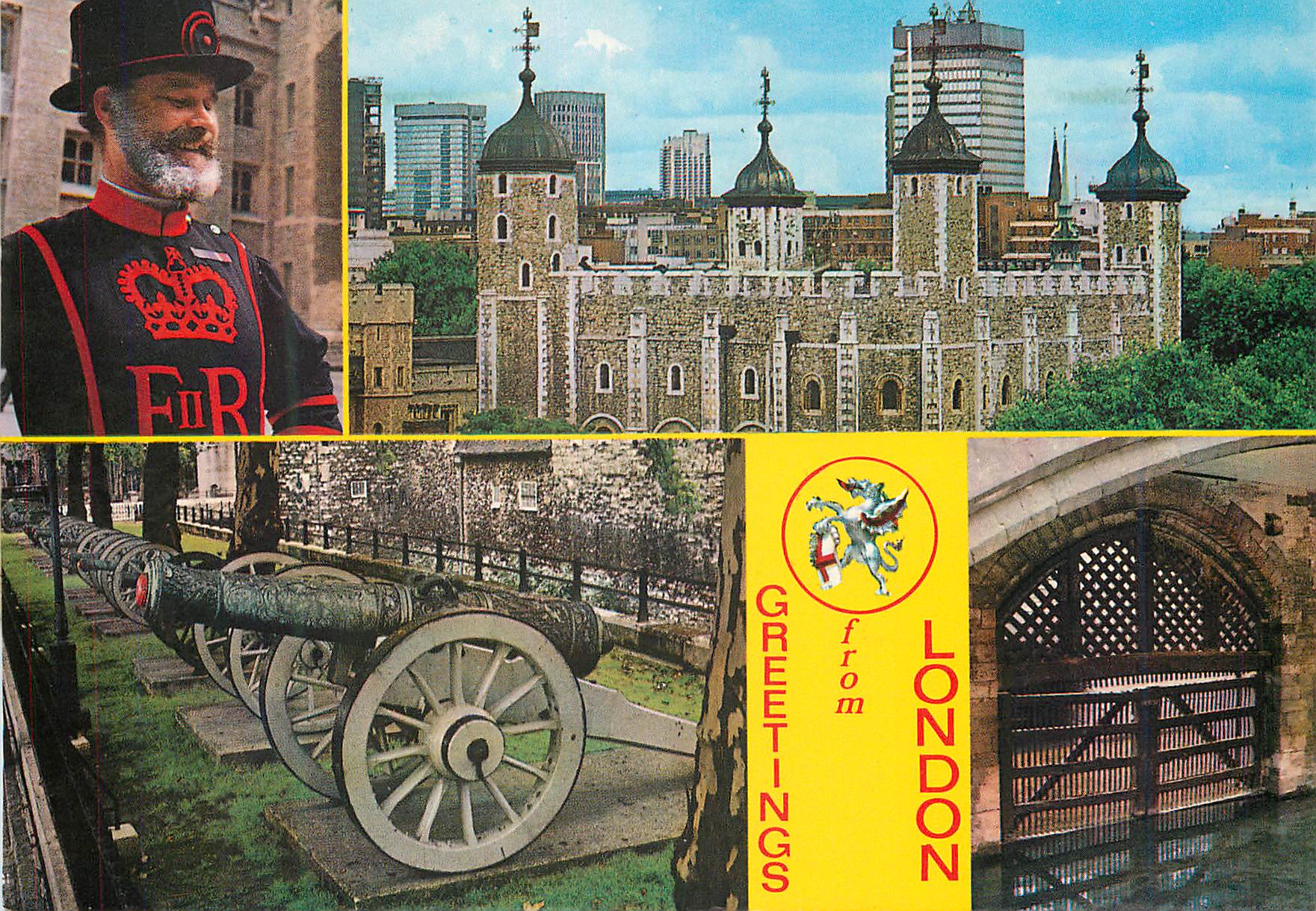 CPM Greeting from London Tower of LOndon Views