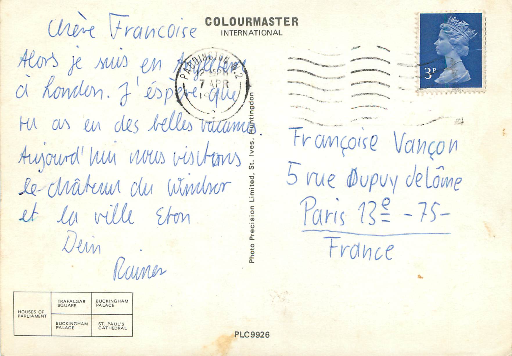 Este es LONDON — COLOURMASTER INTERNATIONAL — PLC9926 — Reverso