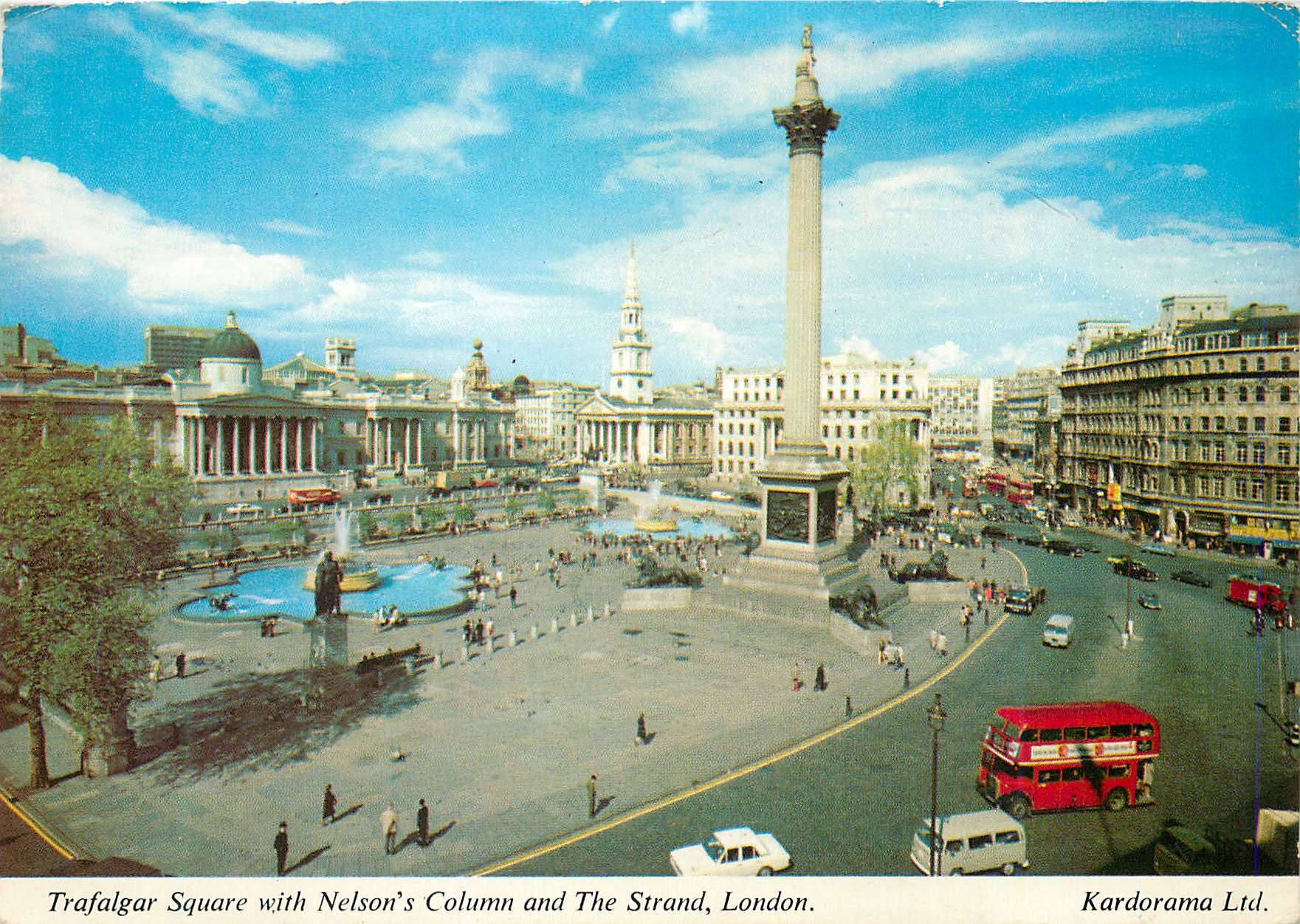CPM Trafalgar Square With Nelson's Column and The Strand London