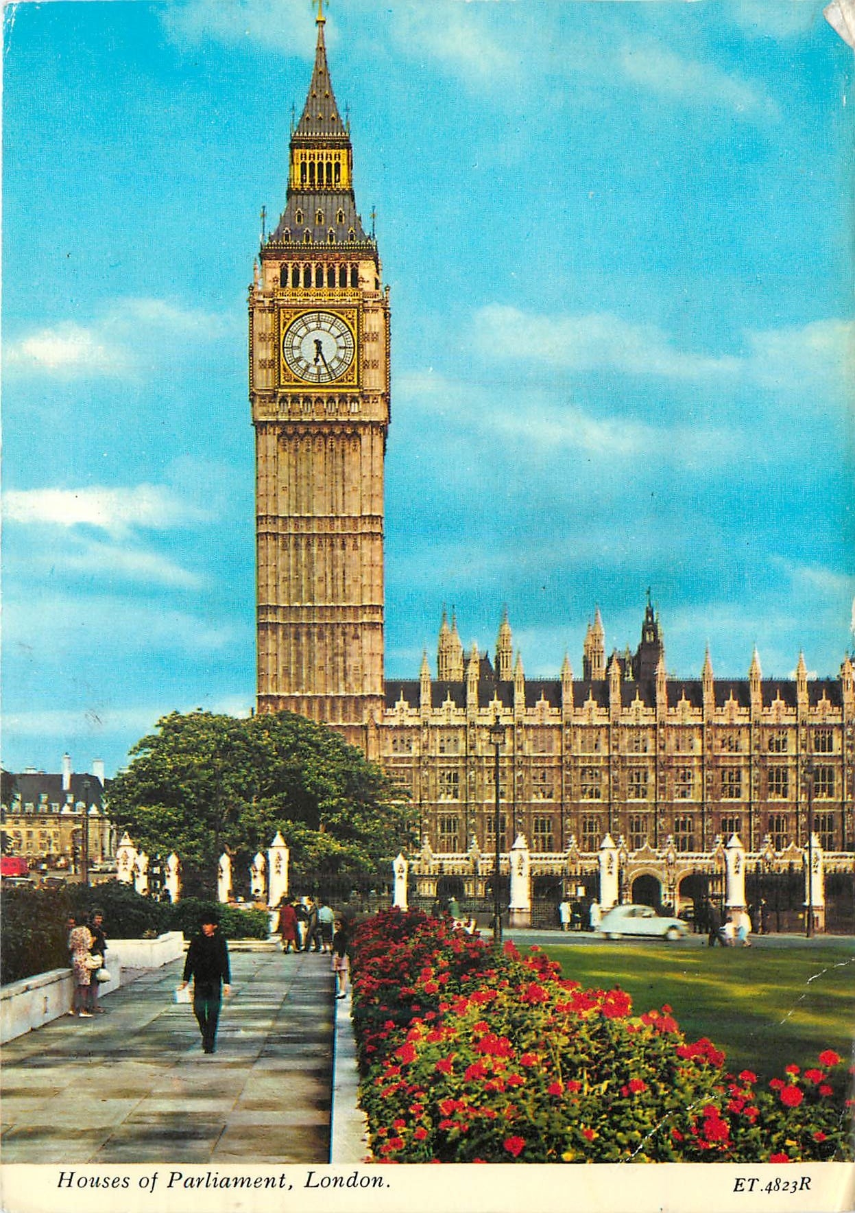 Houses of Parliament, London — Big Ben — Charles Skilton's Postcard Series, n° ET.4823R
