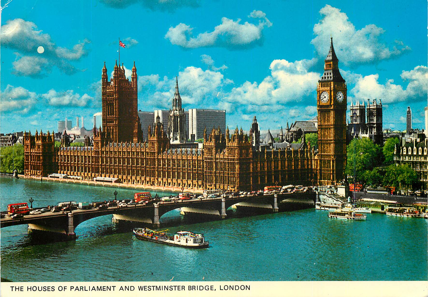 CPM The Houses of Parliament and Westminster Bridge London
