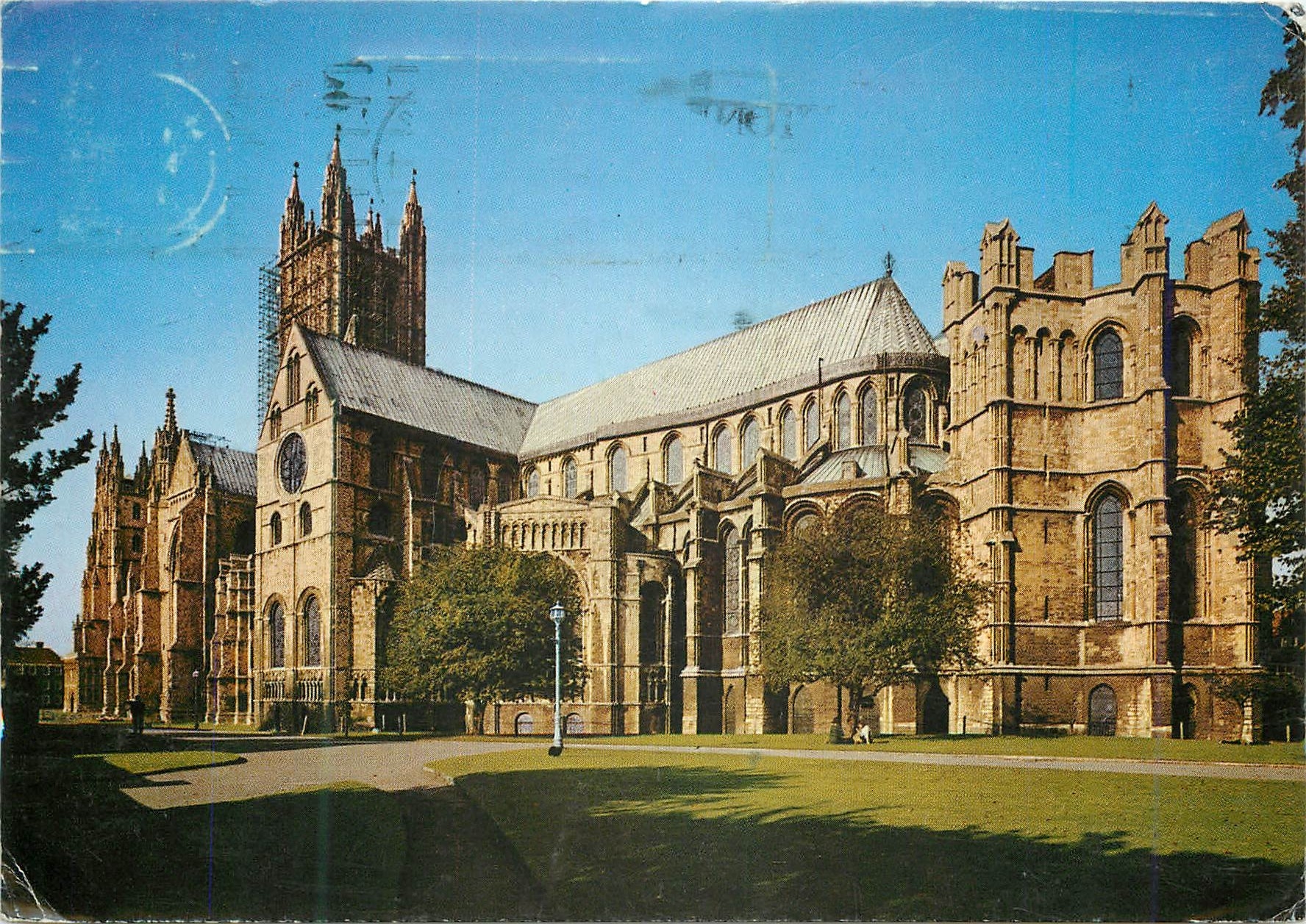 CPM Canterbury Cathedral From the South East Showing Becket's Crown