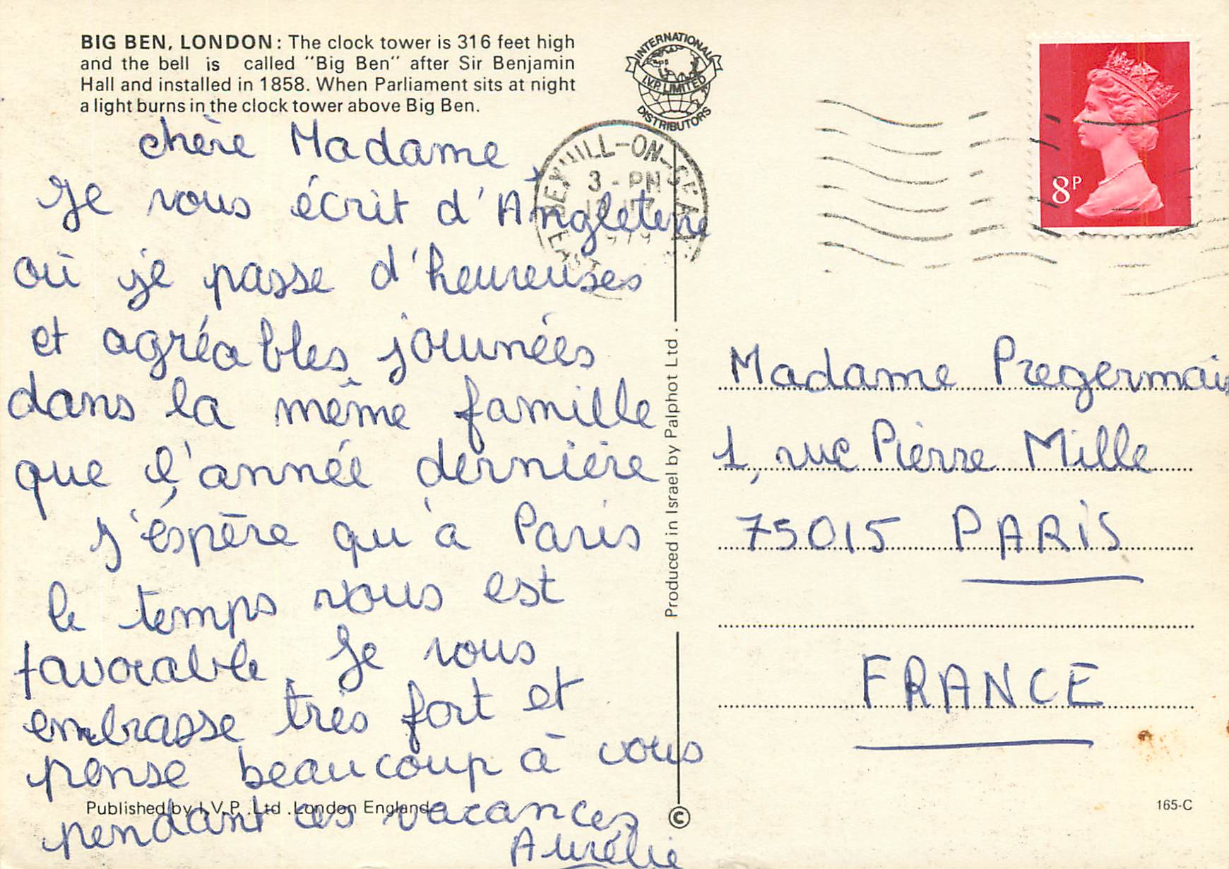 CPM Big Ben London — Rückseite