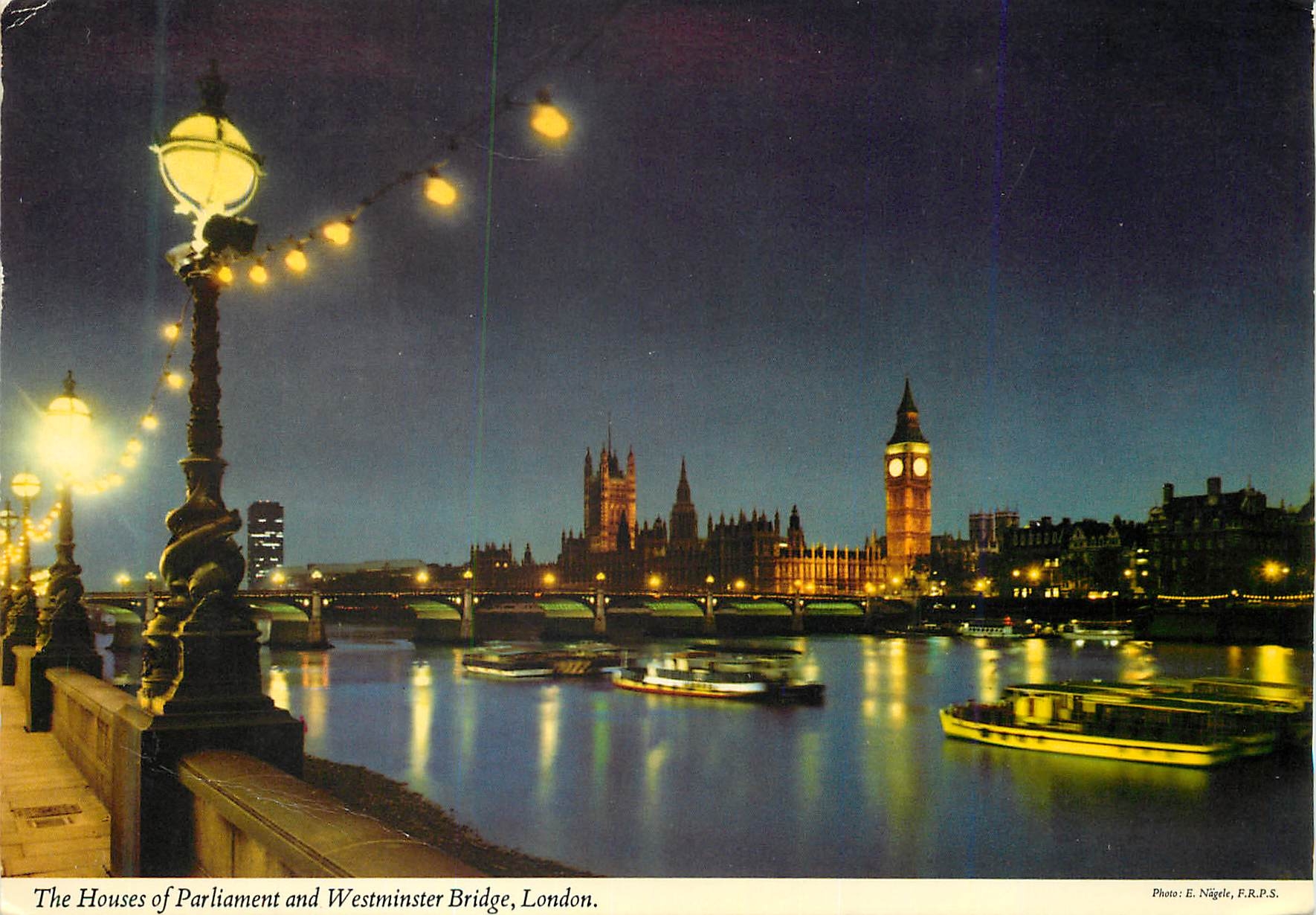 CPM The Houses of Parliament and Westminster Bridge London
