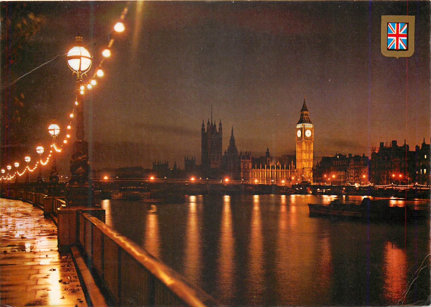 CPM London Les Maisons du Parlement et le Big Ben