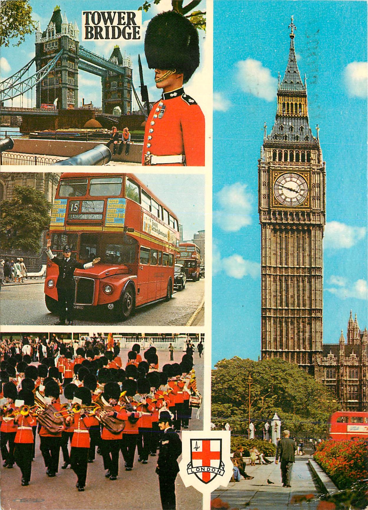 CPM   Tower Bridge London Militaria Autobus