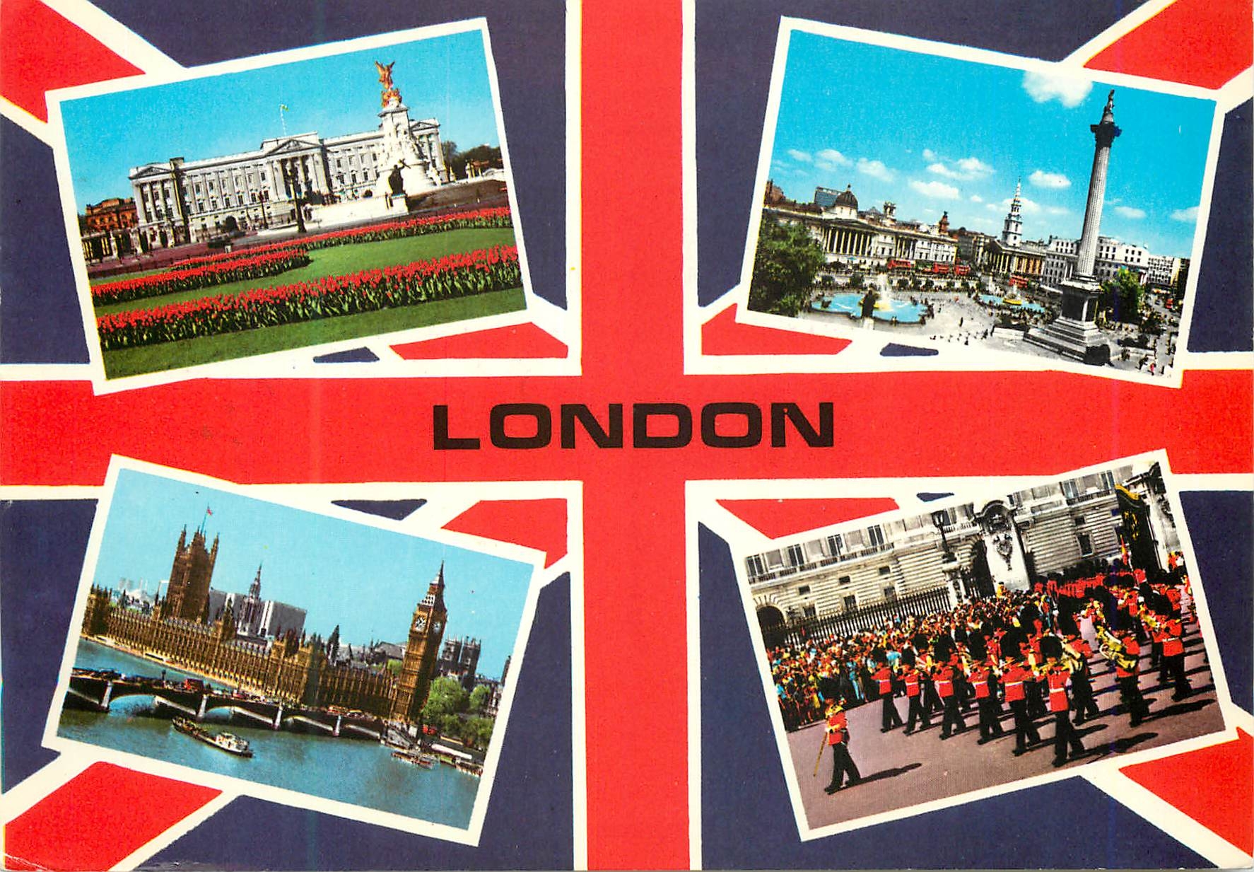 CPM London Buckingham Palace Houses of Parliament Trafalgar Square Buckingham Palace