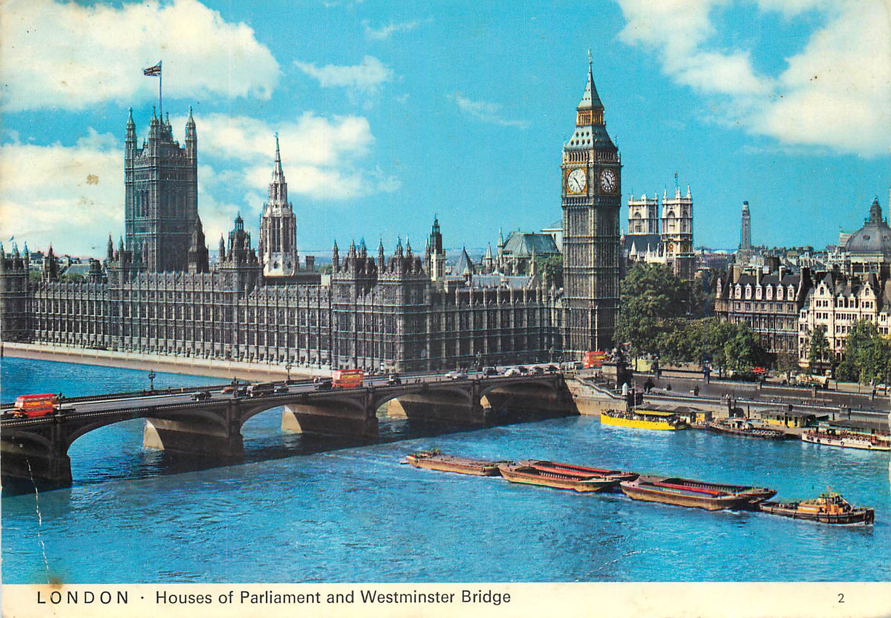 LONDRES - Palacio del Parlamento y Puente de Westminster — Charles Skilton & Fry Ltd. n°2
