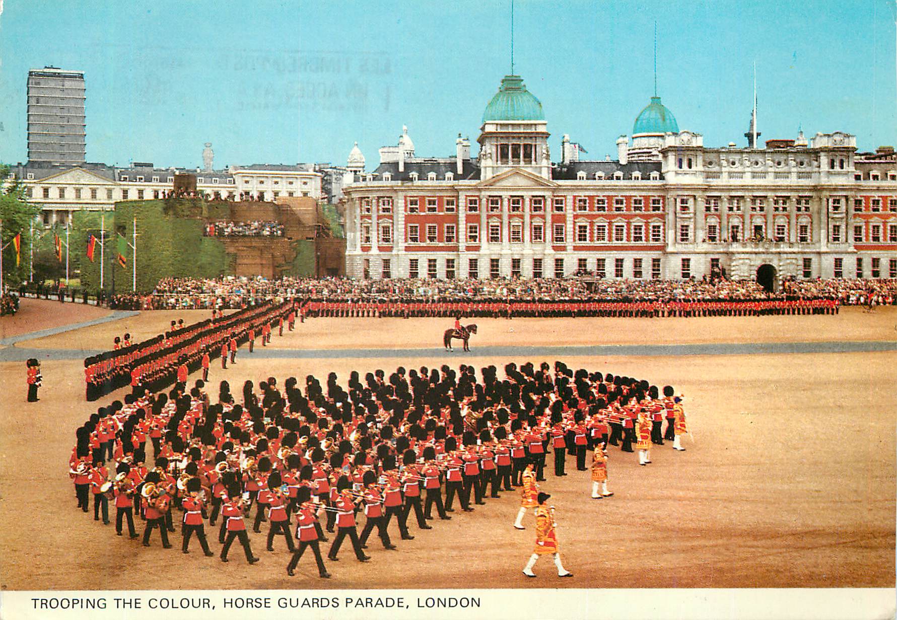 CPM Trooping the Colour Horse Guards Parade London Militaria
