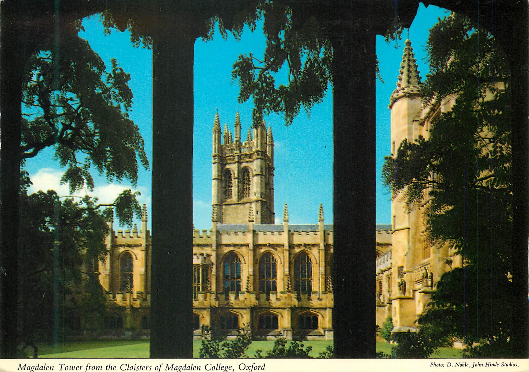 CPM Magdalen Tower From the Cloisters of Magdalen College Oxford
