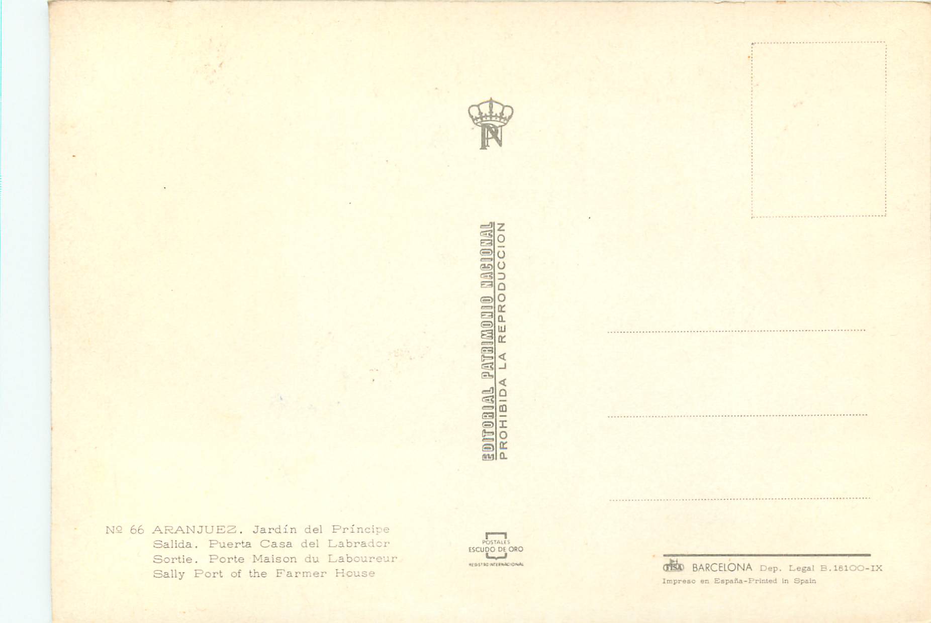 CPM Aranjuez — Rückseite