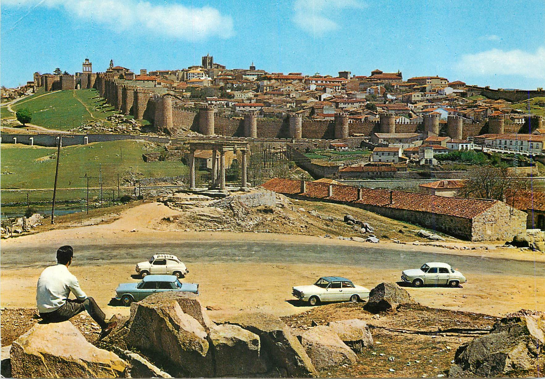 CPM Avila Vue Partielle de la Ville Muree