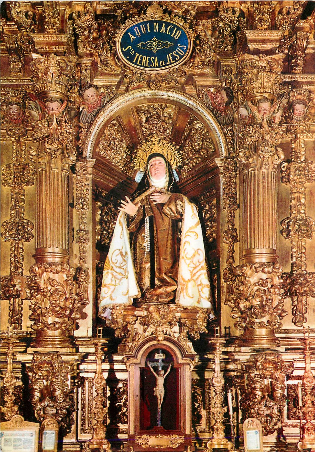 CPM Avila Image de Sainte Therese de Jesus tel que l'on la Venere en Avila