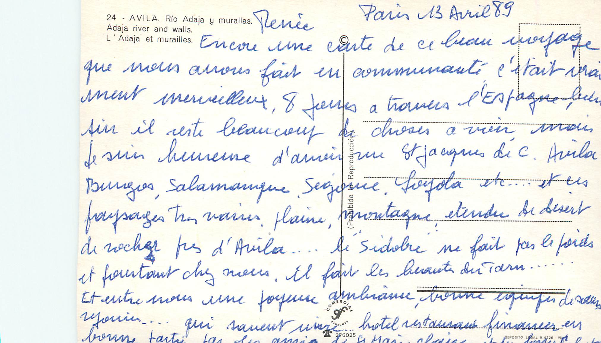 CPM Avila L'Adaja et Murailles — Back
