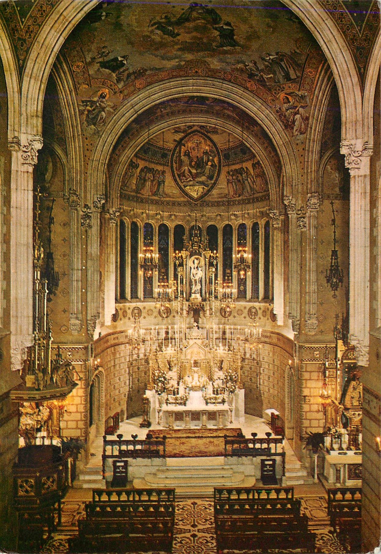 CPM Barcelona Real Santuario de San Jose de la Montana Interior del Templo