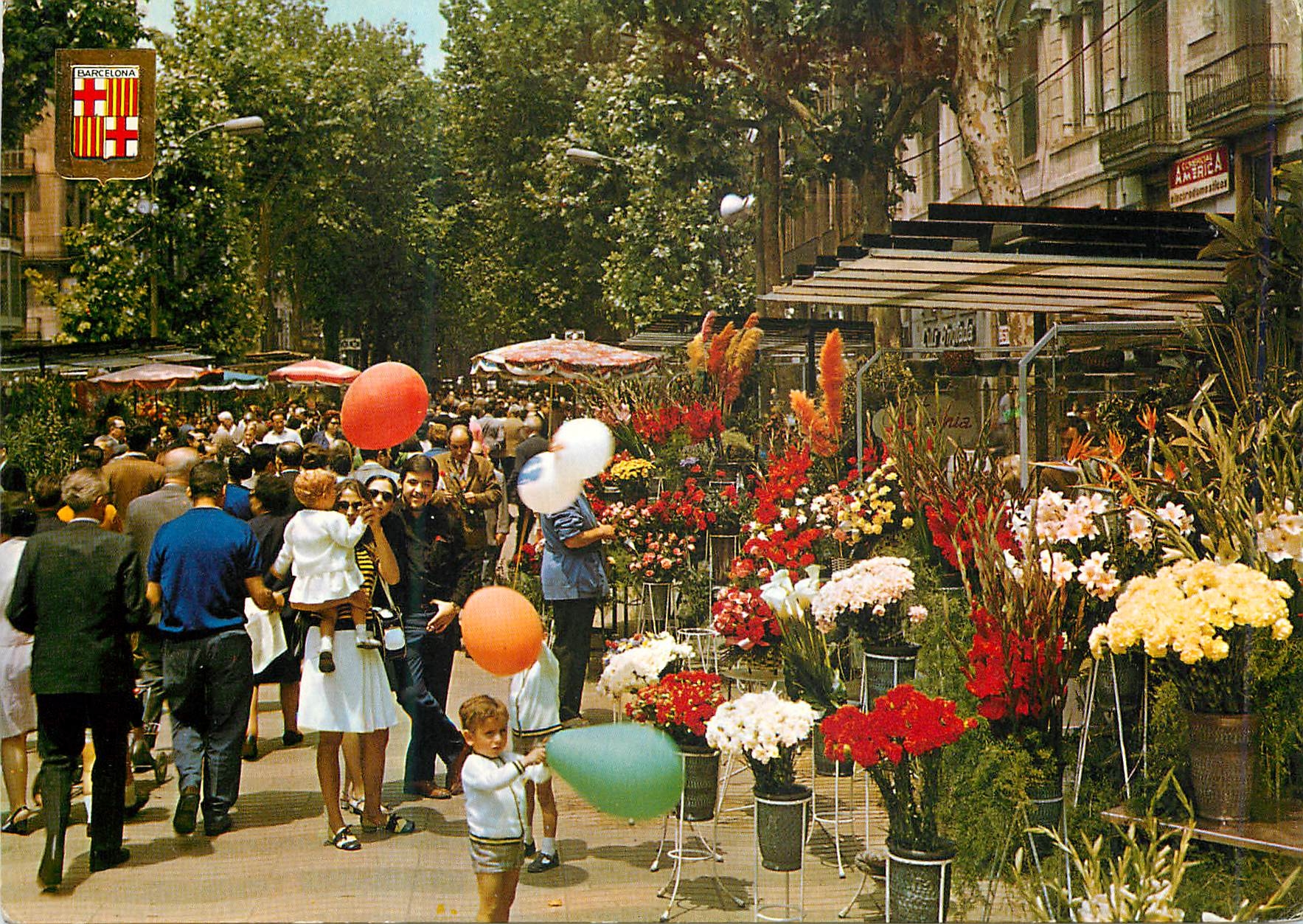 CPM Barcelona Promenade des Fleurs