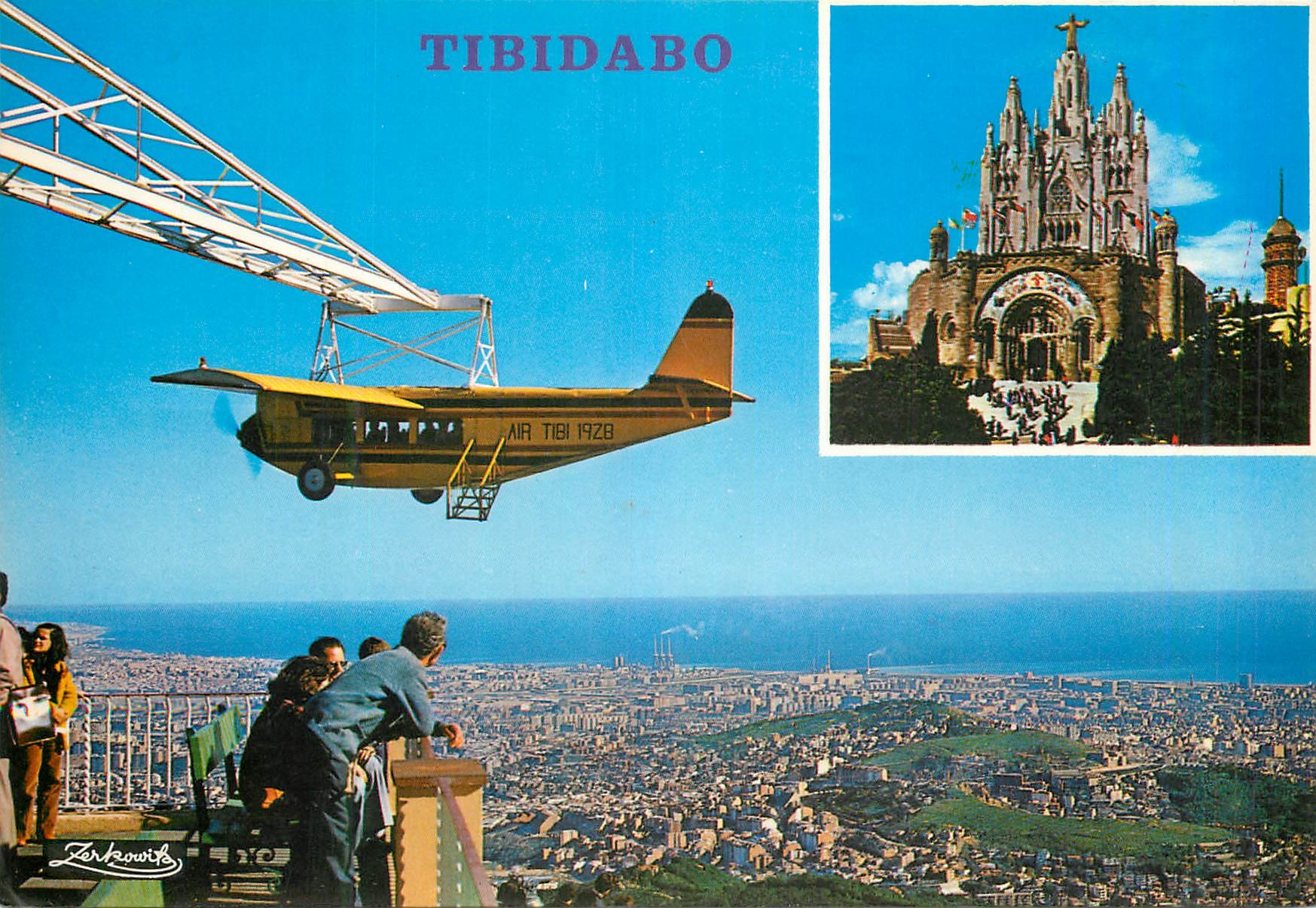CPM Barcelona Tibidabo Avion
