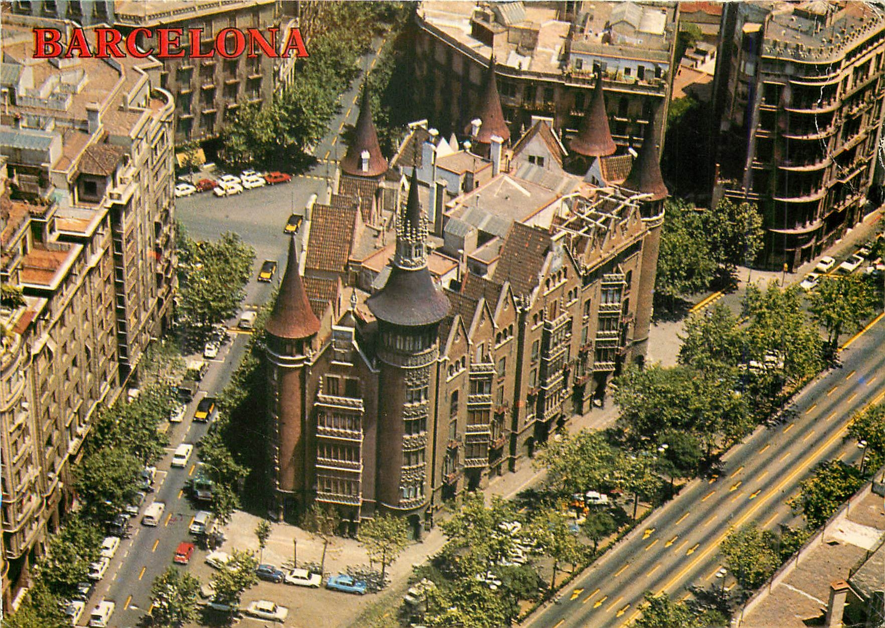 CPM Barcelona Avenue du Generalisimo Vue Aerienne