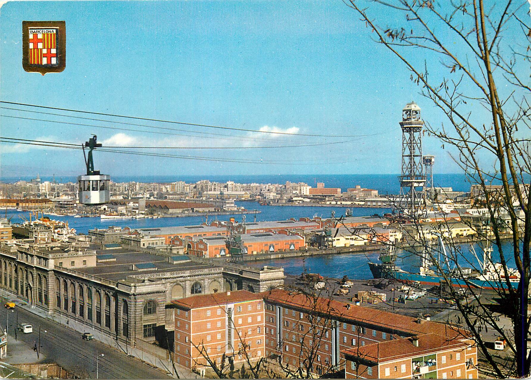 CPM Barcelona Vue Partielle du Port Bateau