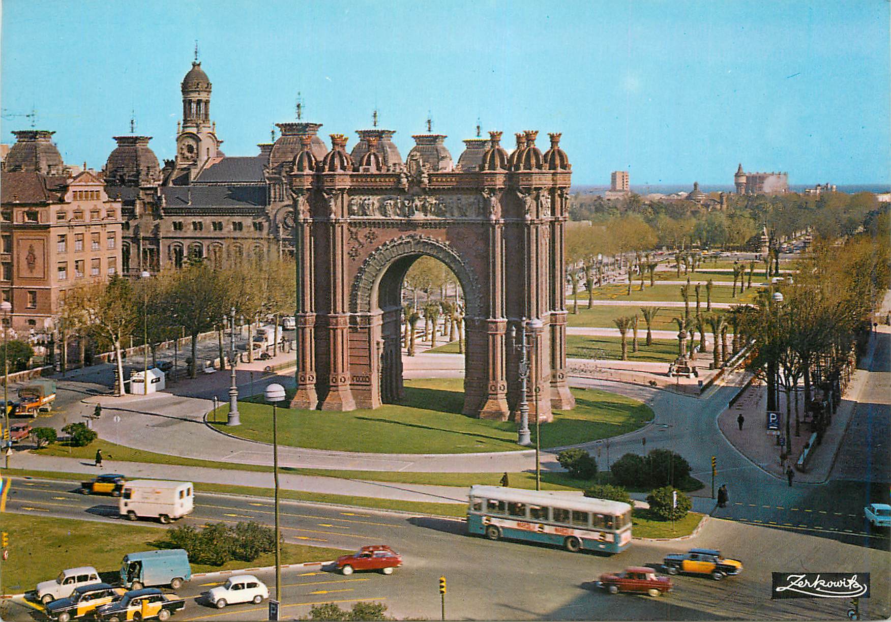 CPM Barcelona Arc de Triomphe et Salon de Victor Pradera