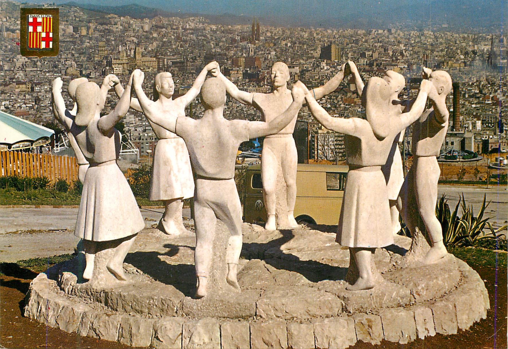 CPM Barcelona Monumentale a la Sardana catalogne