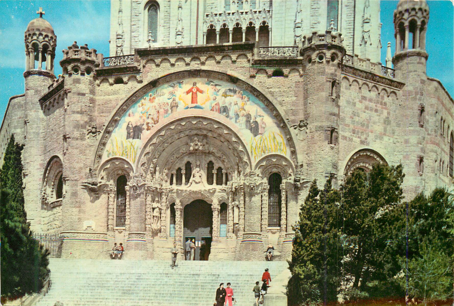 CPM Barcelona Tibidabo Eglise Expiatoire du Sacre Coeur