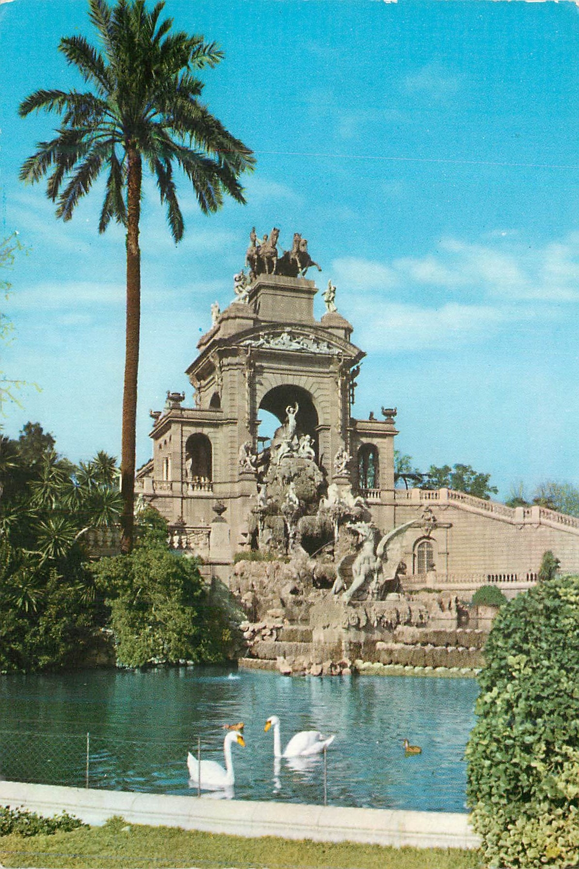 CPM Barcelona Parc de la Citadelle Fountaine Monumentale
