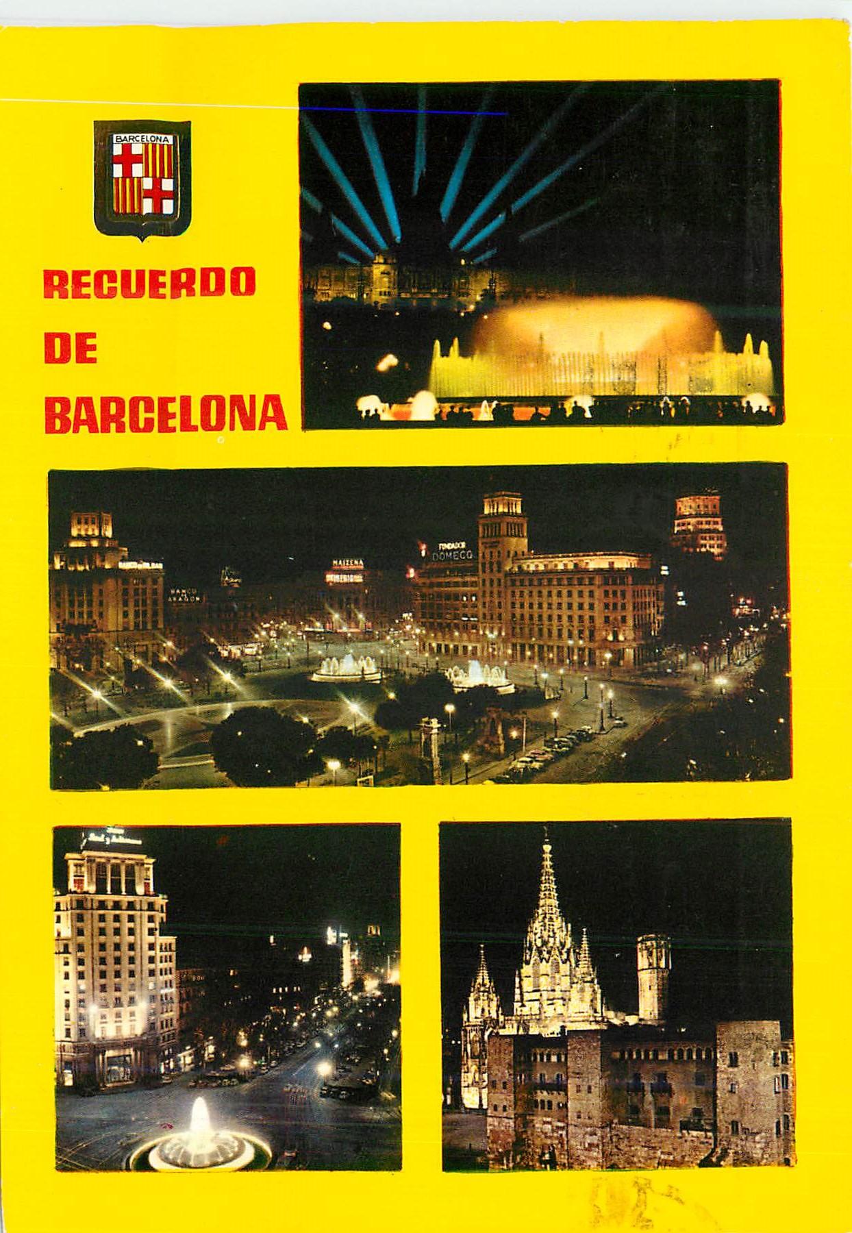 CPM Barcelona Fuente Monumental de Montjuich