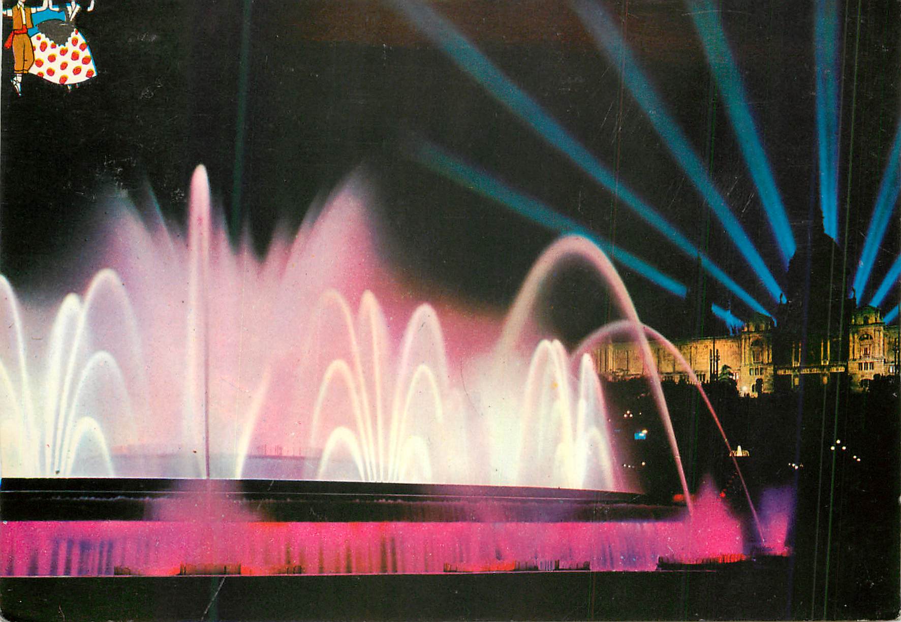 CPM Barcelona Palais et Fontaine Monumental de Montjuich