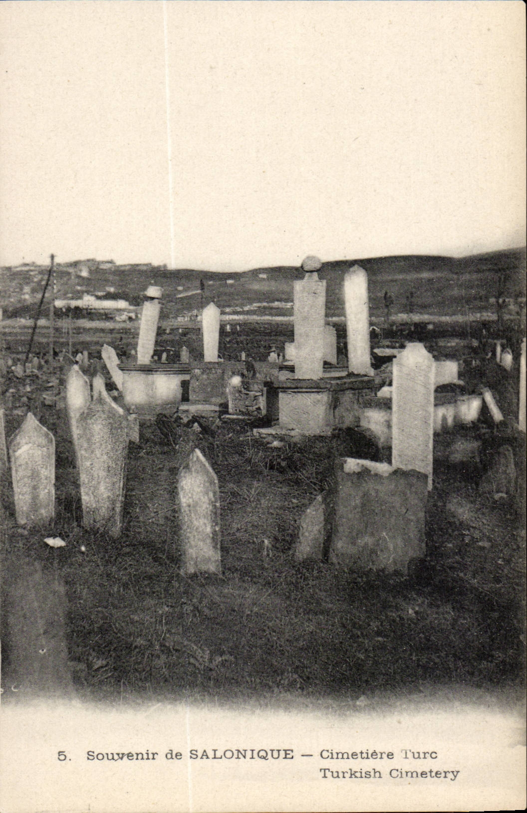 Grece CPA Souvenir de SAlonique Cimetiere Turc (turquie turkey)