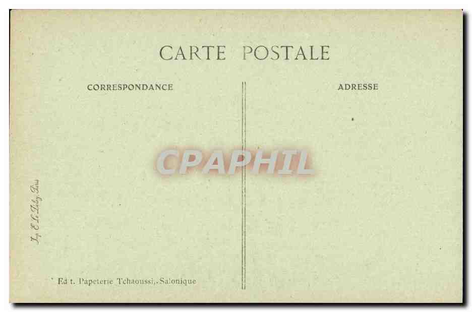Grece CPA Souvenir de SAlonique Cimetiere Turc (turquie turkey) — Rückseite
