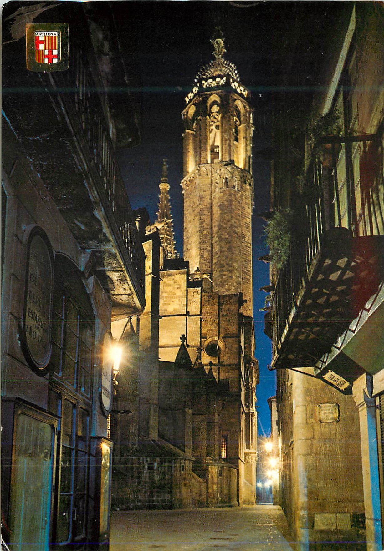 CPM Barcelona Barrio Gotico Vue Nocturne