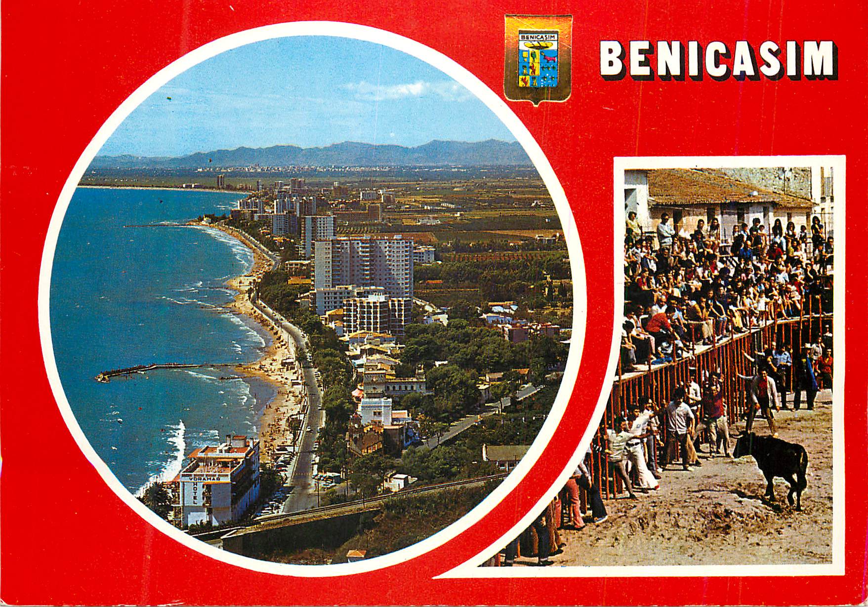 CPM Benicasim (Castellon) Divers Aspects Taureau Corrida