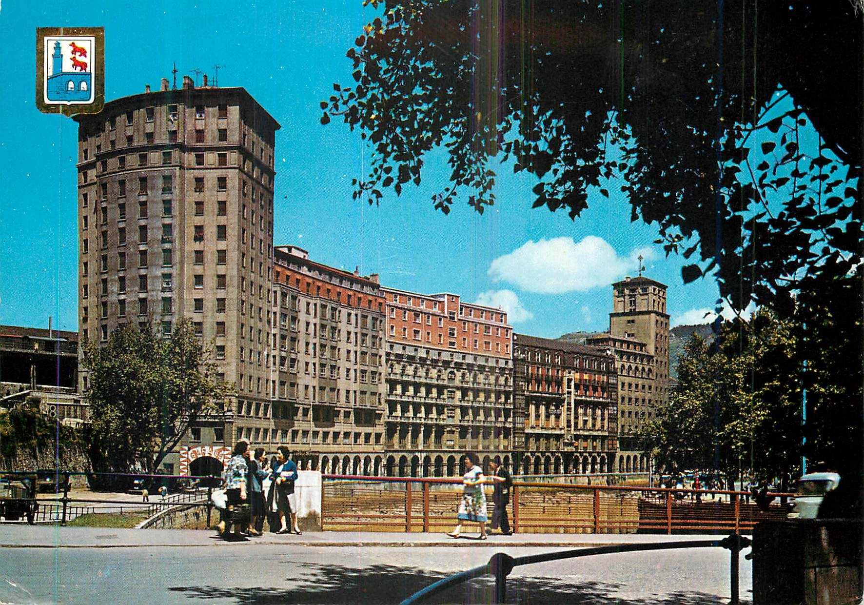 CPM Bilbao Pont de la Merced et Gratte Ciel