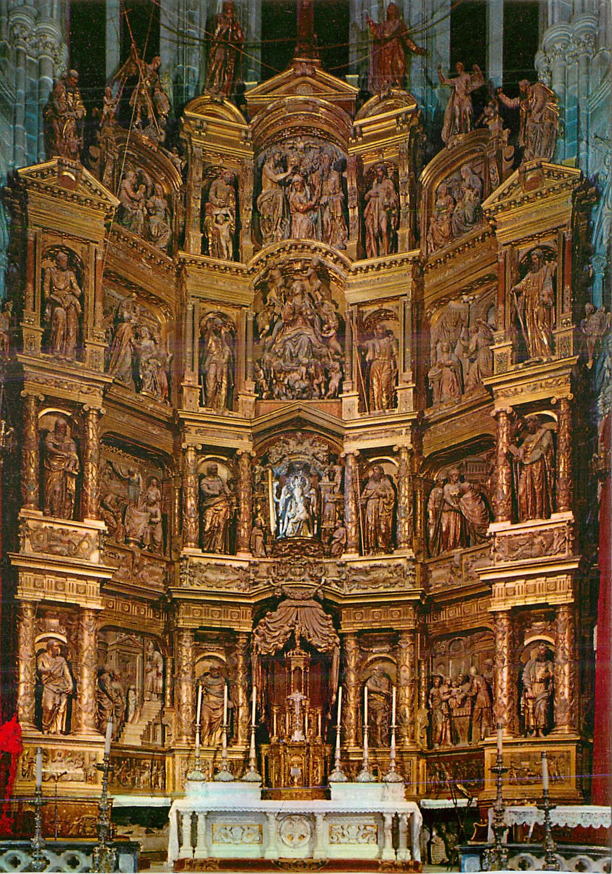 CPM Burgos (Catedral) Main Altar Retable (XVIth Century)
