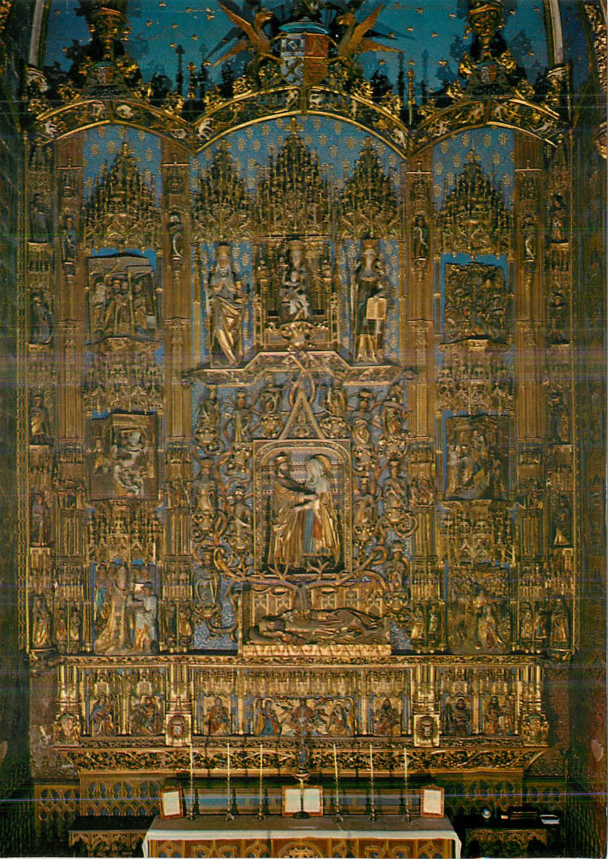 CPM Burgos (catedral) Retable de Sainte Anne (Siecle XV)