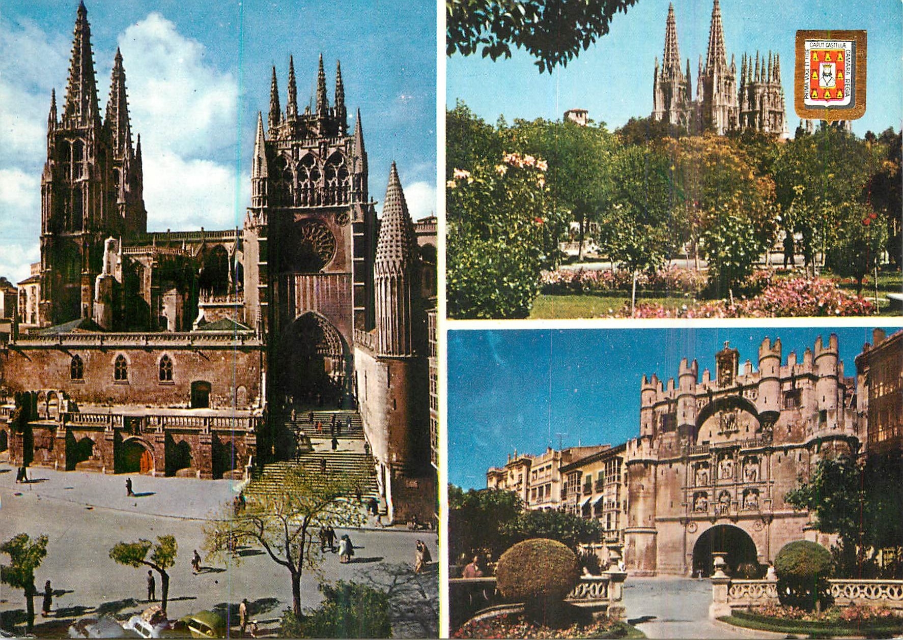 CPM Burgos Catedral Jardin La Catedral